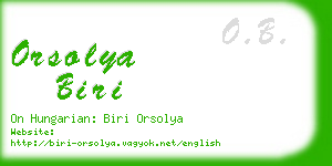 orsolya biri business card